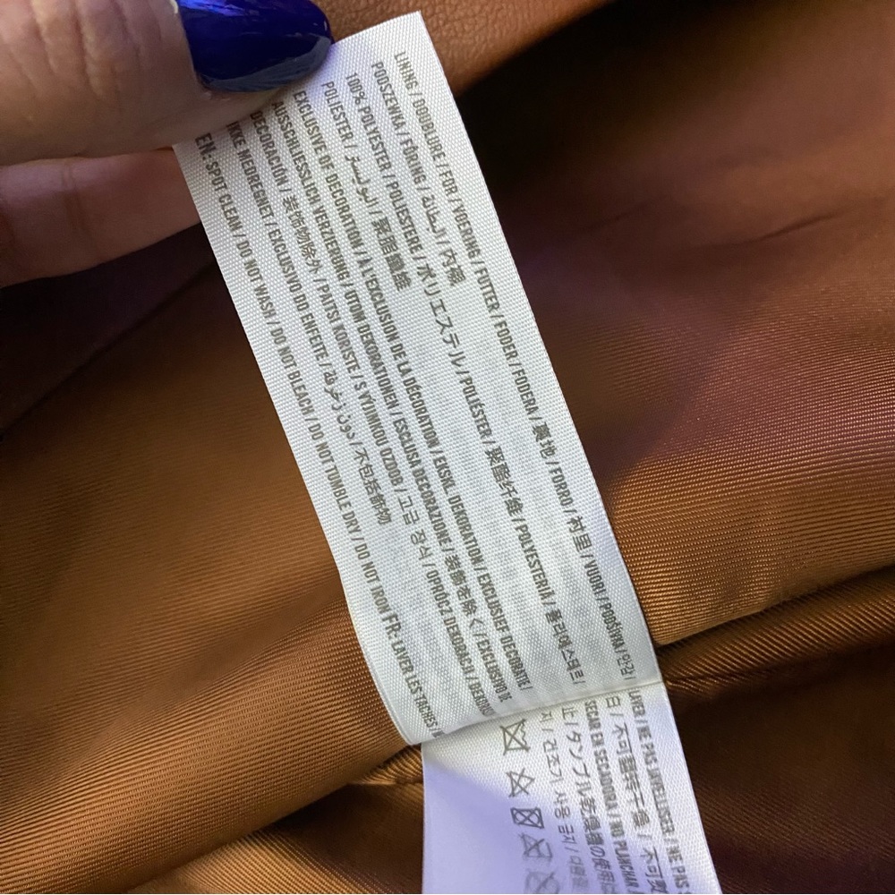 Abercrombie & Fitch Faux Vegan Leather Button Up Jacket - Picture 4 of 10